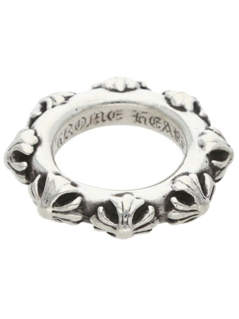 Chrome Hearts Cross Band Silver Ring